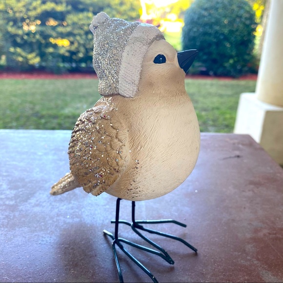 Unbranded Other - Retro Santa Bird Holiday Glitter Decor